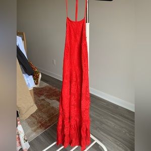 Red Halter Dress Size S